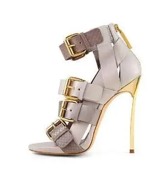 Luxury Multi-buckle Runway High Heel Blade Sandals Peep Toe Cut-out Back Zipper Gladiator Sandals Shoes Women High Quality
Luxury Multi-buckle Runway High Heel Blade Sandals Peep Toe Cut-out Back Zipper Gladiator Sandals Shoes Women High Quality