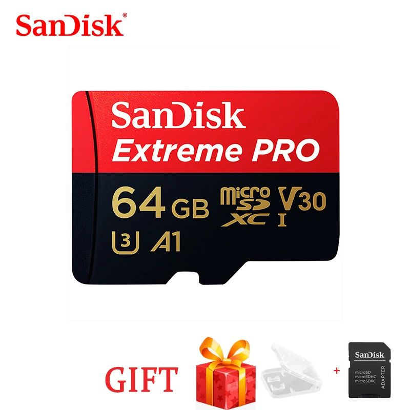 

Extreme Pro SanDisk 1T 256G 128GB 64GB 32G 512G microSDXC UHS-I TF Memory Card microSD Cards 170MB/s Class10 U3 With SD Adapter