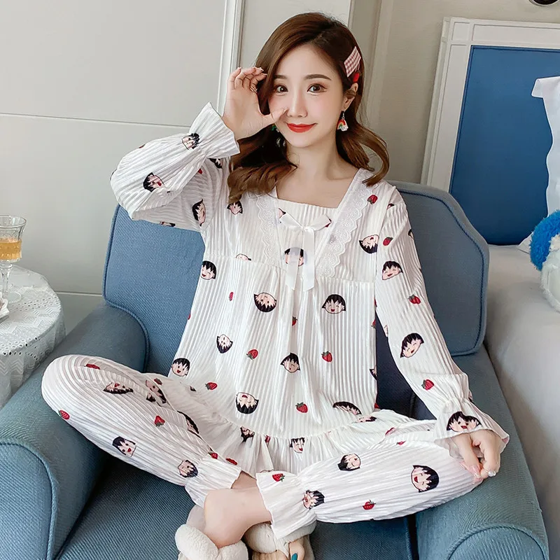 Пижама с длинным рукавом Chibi Maruko-chan, Пижамный костюм, костюм для косплея, Женская домашняя одежда на весну и осень, косплей, праздничная одежд...
Пижама с длинным рукавом Chibi Maruko-chan, Пижамный костюм, костюм для косплея, Женская домашняя одежда на весну и осень, косплей, праздничная одежд...