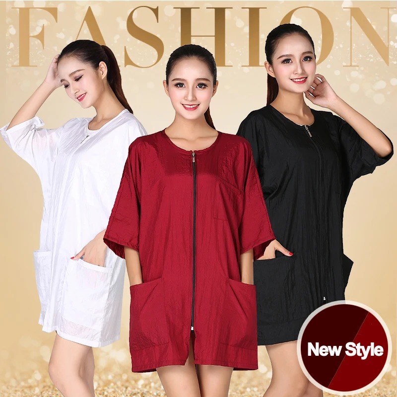 High Quality Light Weight Polyester Hairdressing Spa Robe Gown Anti Static Pet Grooming Cloth In Universal Size Zipper Closure
High Quality Light Weight Polyester Hairdressing Spa Robe Gown Anti Static Pet Grooming Cloth In Universal Size Zipper Closure