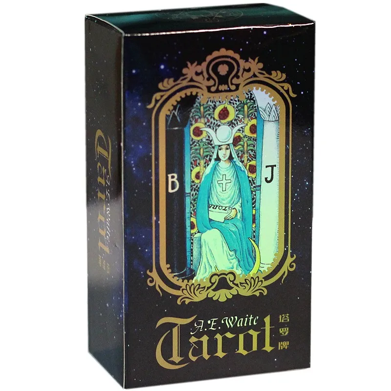 78 Cards Holographic Shiny Waite Tarot Cards Full English Mysterious Edition For Astrology Laser Tarot Cards Board Game
78 Cards Holographic Shiny Waite Tarot Cards Full English Mysterious Edition For Astrology Laser Tarot Cards Board Game
