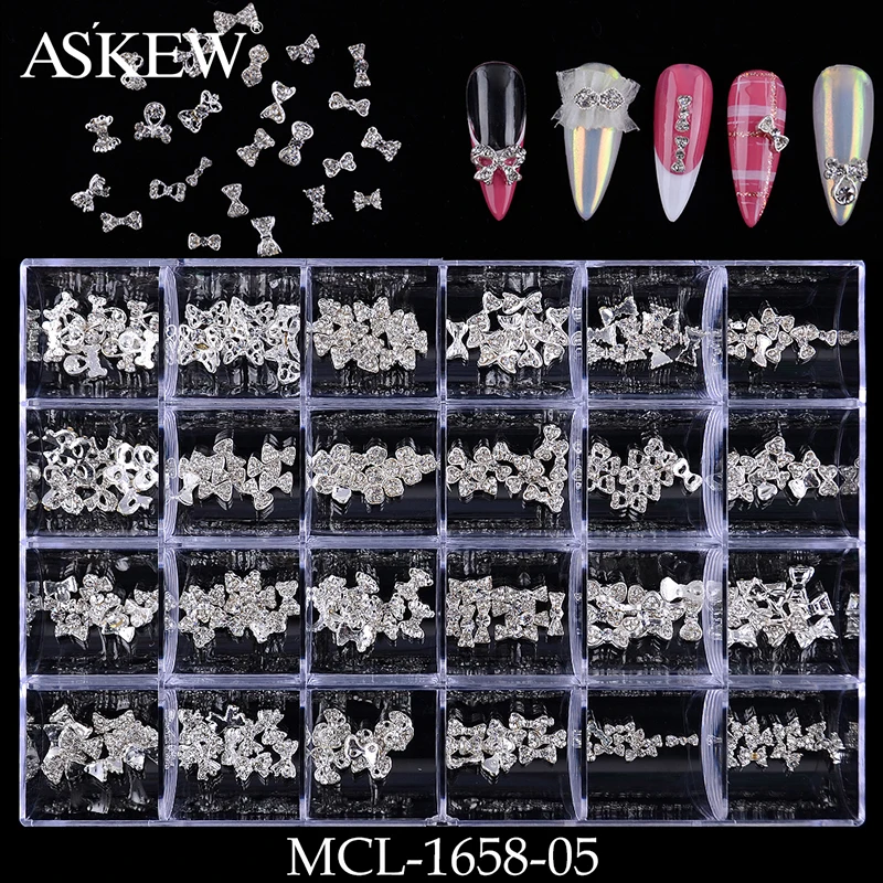 240/480PCS Mixed Design Shiny 3D Nail Art Decorations Japan Metal Alloy Bow Knot Gold Silver Frame DIY Charms Manicure Studs 
240/480PCS Mixed Design Shiny 3D Nail Art Decorations Japan Metal Alloy Bow Knot Gold Silver Frame DIY Charms Manicure Studs