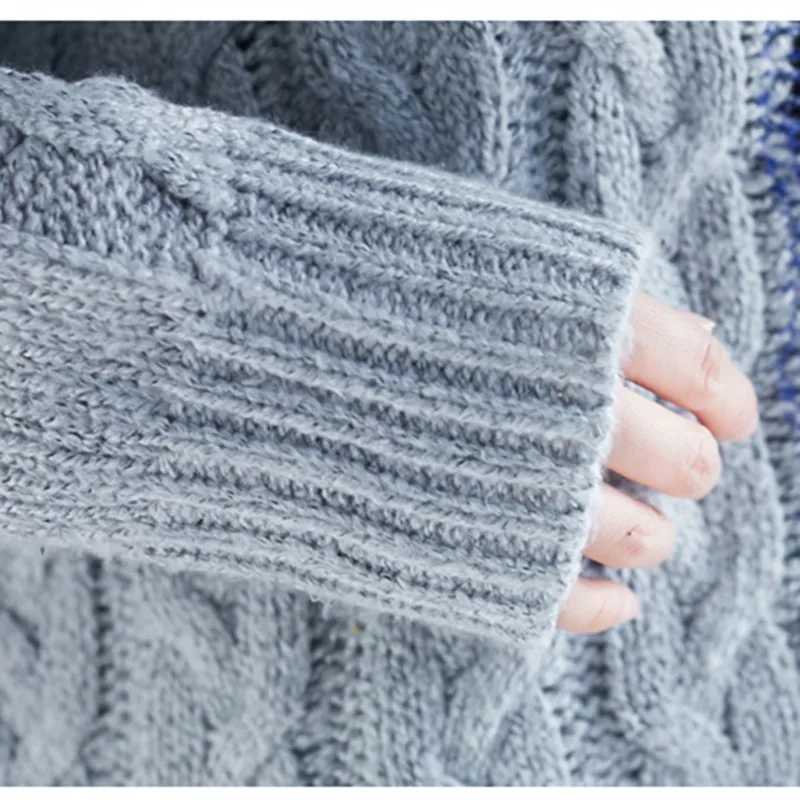 Johnature 2021 Casual Turtleneck Sweater For Women Winter New Patchwork Hit Color Loose Korean Warm Knitting Irregular Sweaters
Johnature 2021 Casual Turtleneck Sweater For Women Winter New Patchwork Hit Color Loose Korean Warm Knitting Irregular Sweaters