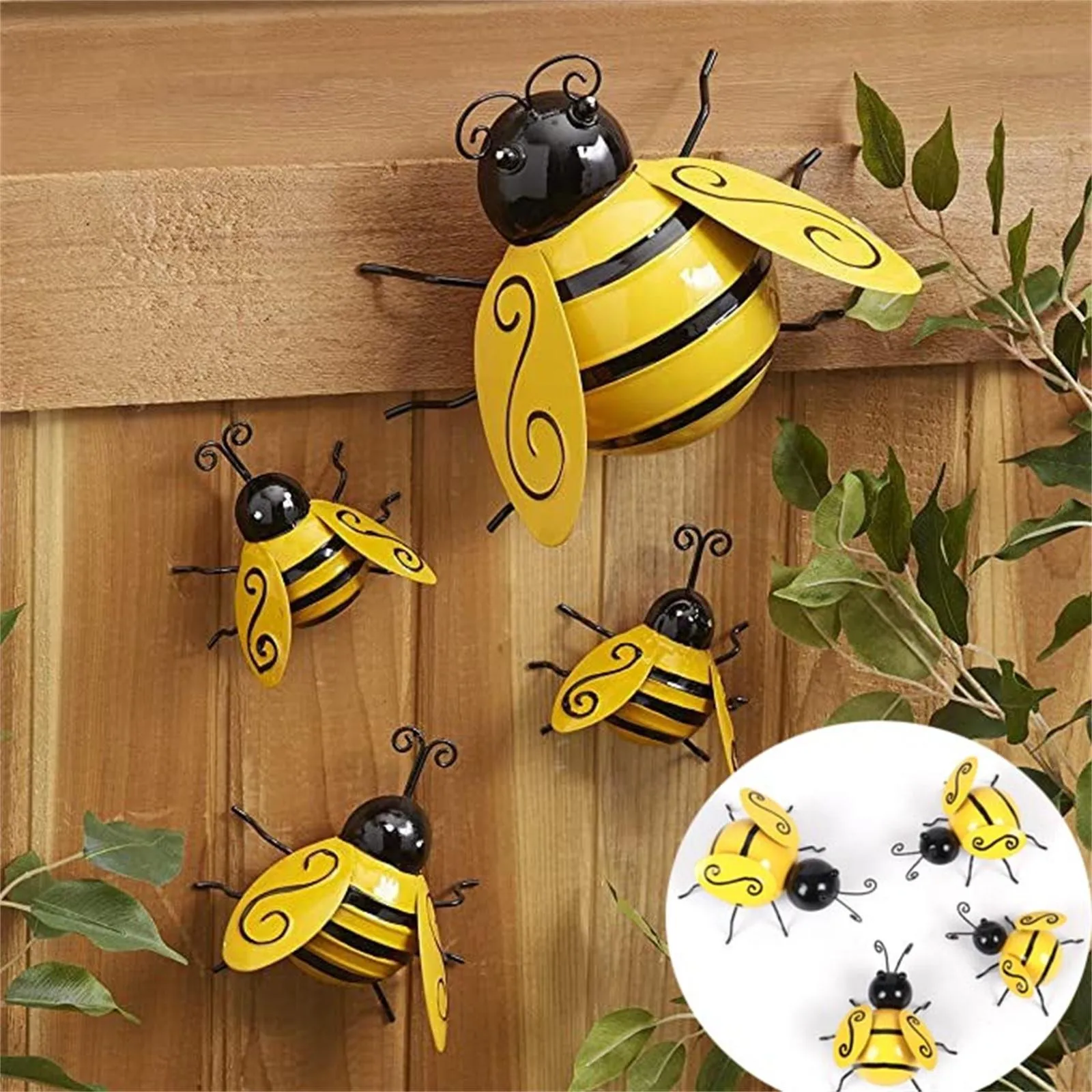 4PC Home Decorative Metal Bee Energetic Animal Yard Garden Lawn Fences Ornaments Kawaii Room Decoration Accessories Figurines
4PC Home Decorative Metal Bee Energetic Animal Yard Garden Lawn Fences Ornaments Kawaii Room Decoration Accessories Figurines