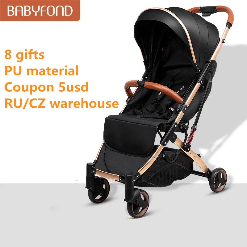 

Babyfond 5.8kg Light Baby Stroller Portable Umbrella Baby Carriage Sit And Lie Down Pram Luruxy Newborn Travel Car Free Gifts