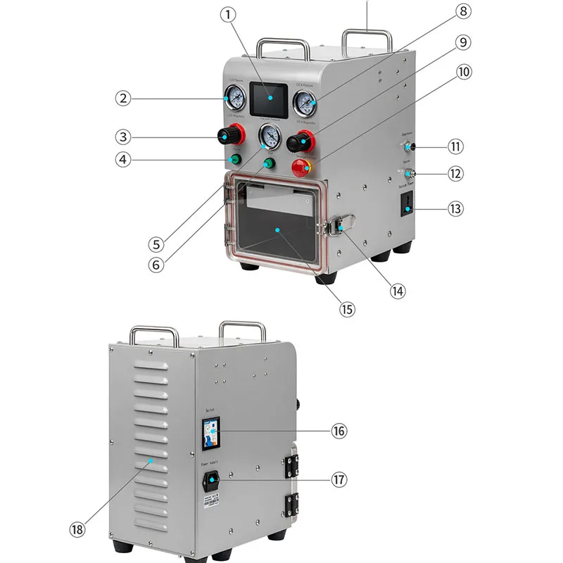 Аппарат для вакуумного ламинирования UYUE X1 OCA ремонта сенсорных ЖК-экранов Samsung Edge