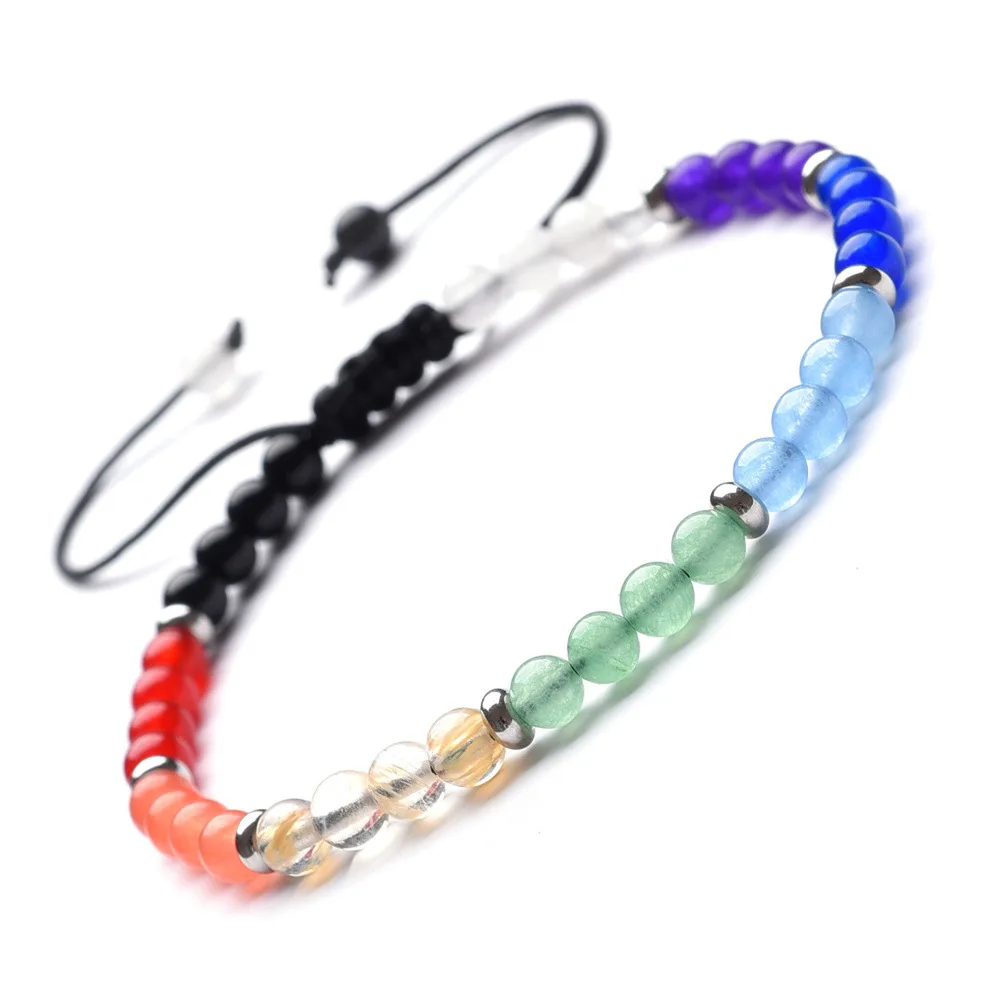 2021 New 4Mm Natural Stone Yoga Spiritual Power Chakra Bracelet Exquisite Small Stainless Steel Spacer Mix And Match Bijoux
2021 New 4Mm Natural Stone Yoga Spiritual Power Chakra Bracelet Exquisite Small Stainless Steel Spacer Mix And Match Bijoux