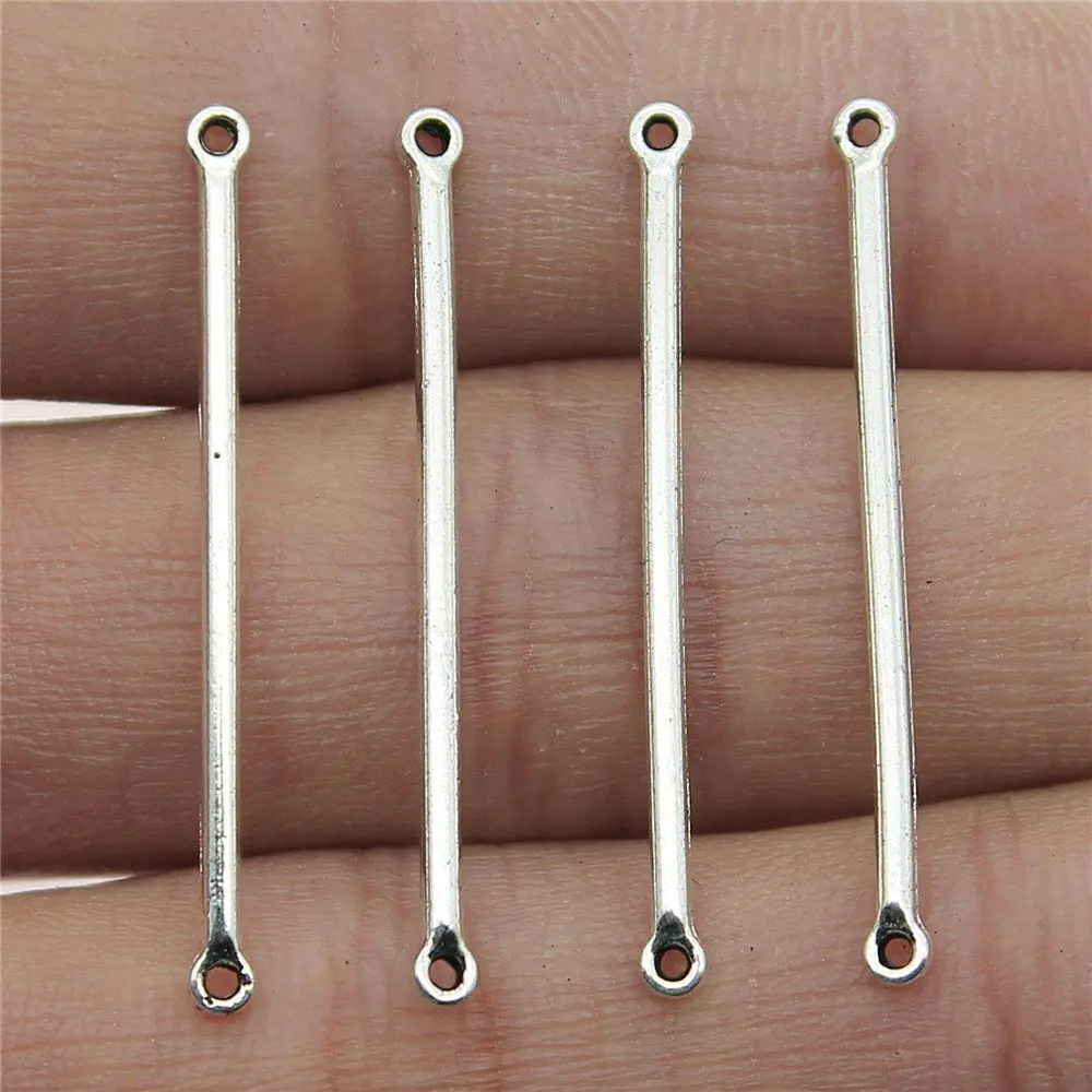 Charms For Jewelry Making Bulk 20pcs Long Connectors bracelet charms for jewelry making 2x34mm