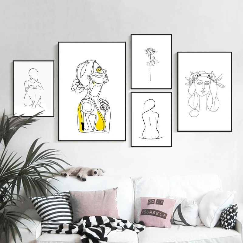 Abstract Lady Line Drawing Picture Home Decor Nordic Canvas Painting Wall Art Figure Body Hand Posters and Print for Living Room
Abstract Lady Line Drawing Picture Home Decor Nordic Canvas Painting Wall Art Figure Body Hand Posters and Print for Living Room