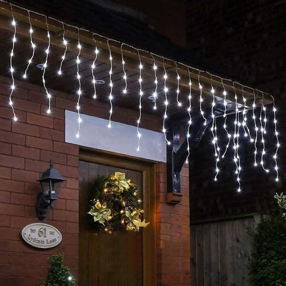 10m LED Light String Icicle Curtain Fairy String Light Ice Strip IP65 Waterproof Festival Garland Light Romantic Home Decor Lamp
10m LED Light String Icicle Curtain Fairy String Light Ice Strip IP65 Waterproof Festival Garland Light Romantic Home Decor Lamp