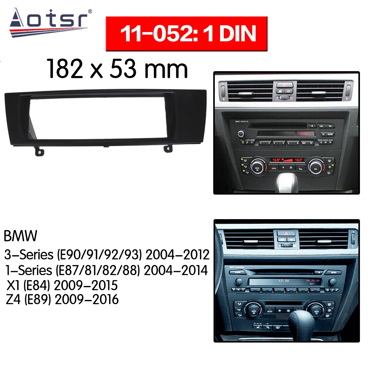 Car Radio frame Audio Fascia For BMW 3-Series (E90/91/92/93) Car Stereo Radio Fascia Panel Installation Adapter DVD player Frame
Car Radio frame Audio Fascia For BMW 3-Series (E90/91/92/93) Car Stereo Radio Fascia Panel Installation Adapter DVD player Frame