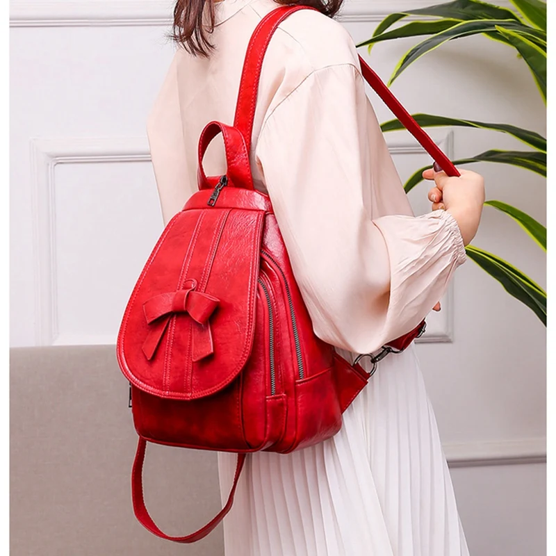 Ladies Backpack High Quality Used Multifunctional Backpack Leather Backpack School Bag
Ladies Backpack High Quality Used Multifunctional Backpack Leather Backpack School Bag
