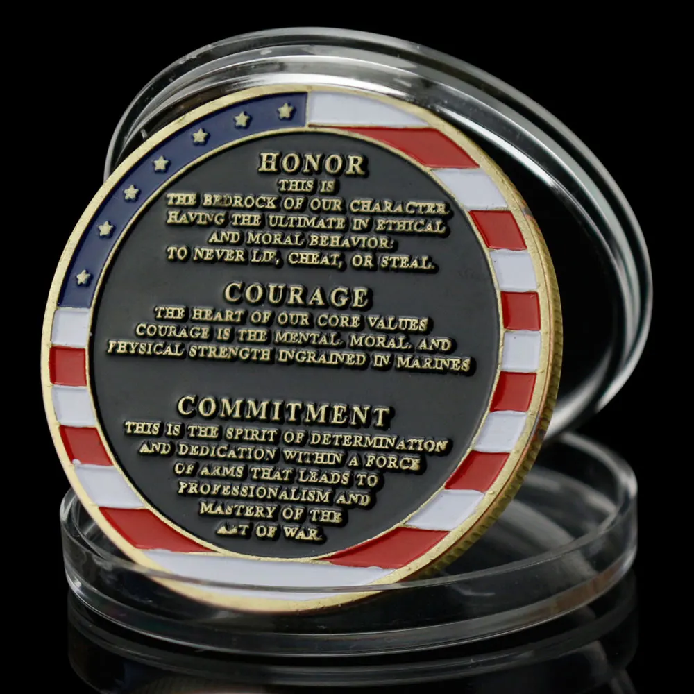 Сувенирная памятная монета морской пехоты США коллекционные монеты с медным