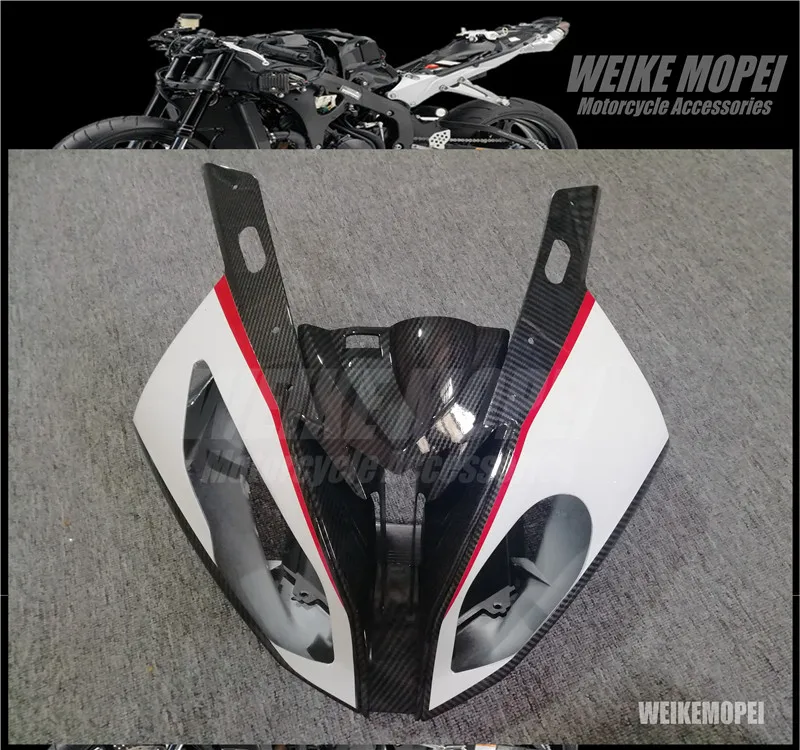 Carbon Fiber Paint Front Upper Fairing Headlight Cowl Nose Panlel Fit For BMW S1000RR 2010
Carbon Fiber Paint Front Upper Fairing Headlight Cowl Nose Panlel Fit For BMW S1000RR 2010
