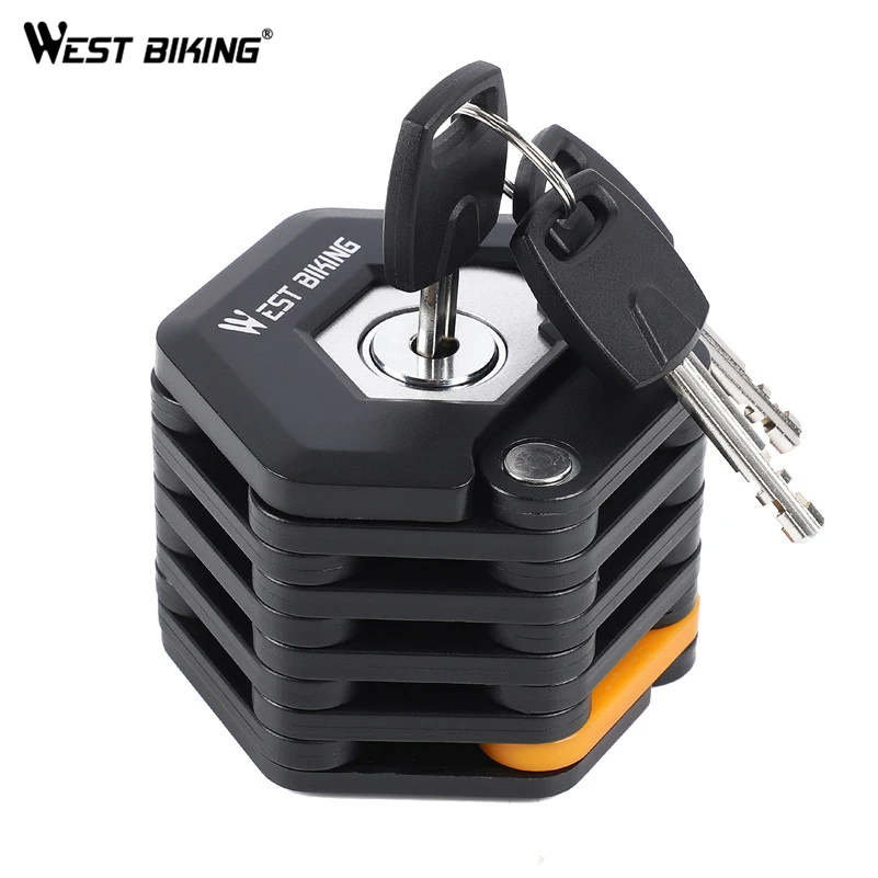 WEST BIKING Folding Bike Lock Alloy Chain Anti-Theft Lock Waterproof Anti-shear Security Bike Accessories MTB Road Bike Lock
WEST BIKING Folding Bike Lock Alloy Chain Anti-Theft Lock Waterproof Anti-shear Security Bike Accessories MTB Road Bike Lock