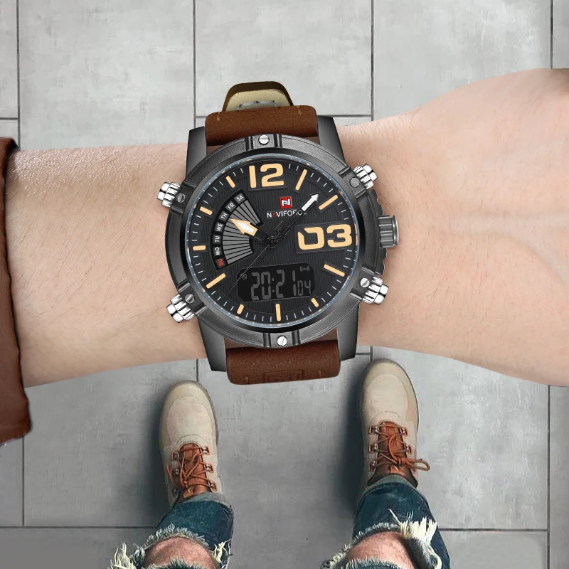 New NAVIFORCE Business Top Luxury Brand Men Watch Military Sport Watches Man Quartz Wristwatch Male Date Clock Relogio Masculino
New NAVIFORCE Business Top Luxury Brand Men Watch Military Sport Watches Man Quartz Wristwatch Male Date Clock Relogio Masculino