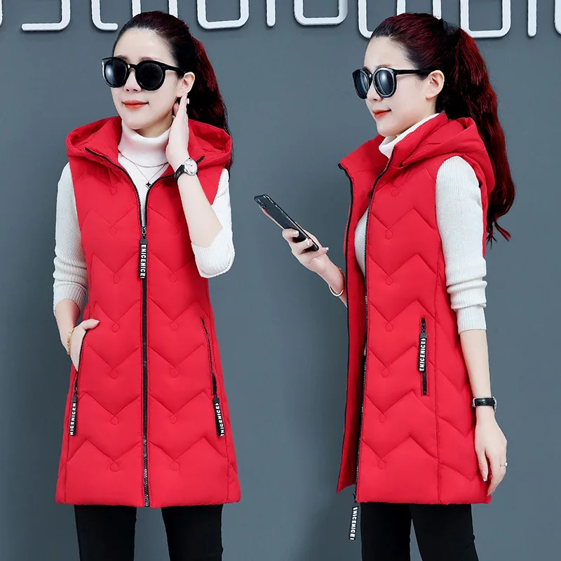 2021 New Winter Jacket Women Sleeveless Vest Parka Hooded Warm Down Cotton Padded Jacket Elegant fashion Waistcoat Vest Women
2021 New Winter Jacket Women Sleeveless Vest Parka Hooded Warm Down Cotton Padded Jacket Elegant fashion Waistcoat Vest Women