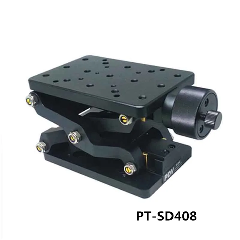 PT-SD408 прецизионная ручная подъемная платформа для подъема по оси Z и линейка, ход 60 мм
PT-SD408 прецизионная ручная подъемная платформа для подъема по оси Z и линейка, ход 60 мм