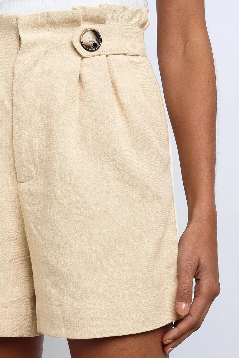 2021 summer new women's fashion solid color high waist frill loose straight leg pants fashion casual ladies shorts
2021 summer new women's fashion solid color high waist frill loose straight leg pants fashion casual ladies shorts