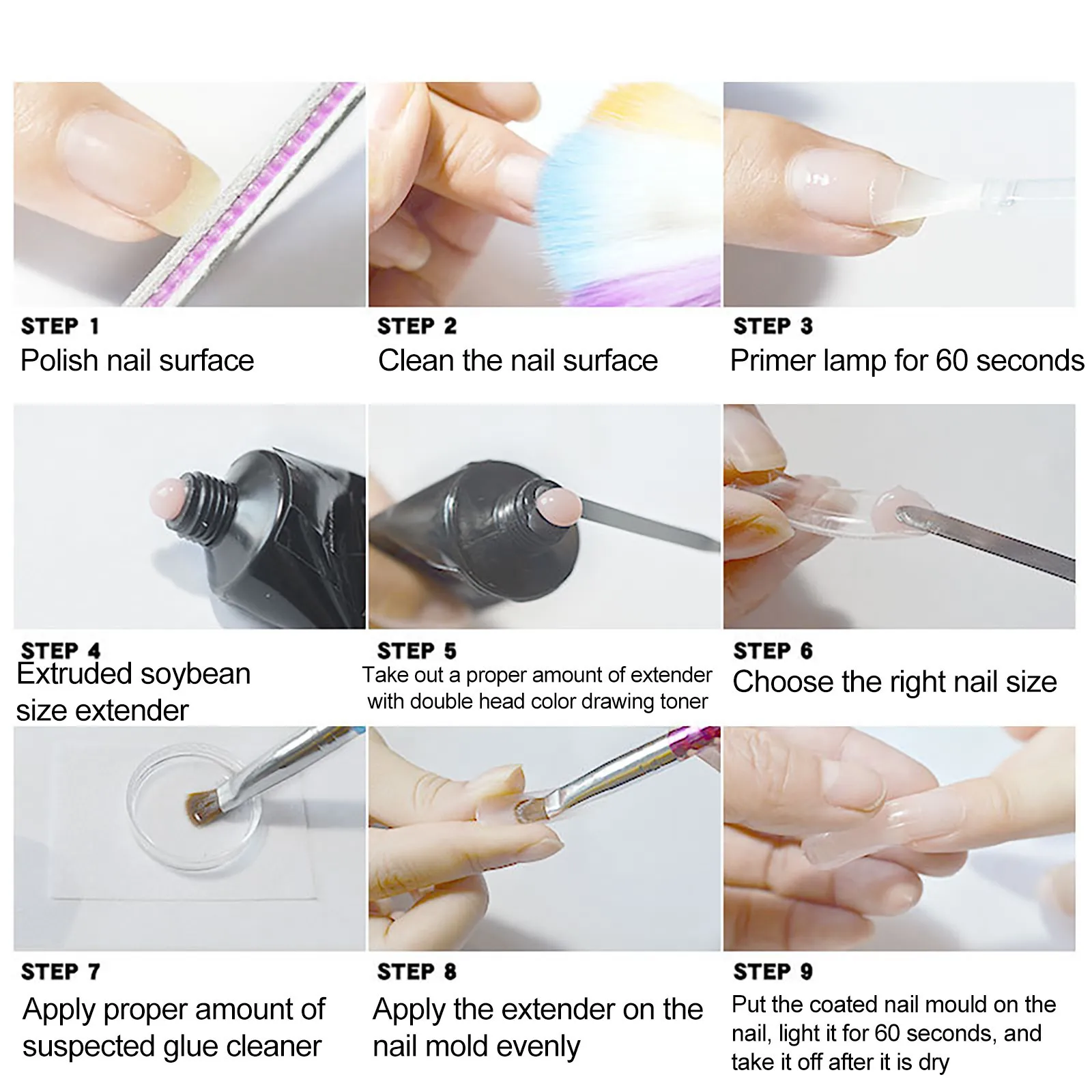 6pcs/set Nail Art French Nail Tip Form Crystal Poly UV Gel Slice Brush Nail Brush Soak off Quick Building Finger Extension
6pcs/set Nail Art French Nail Tip Form Crystal Poly UV Gel Slice Brush Nail Brush Soak off Quick Building Finger Extension