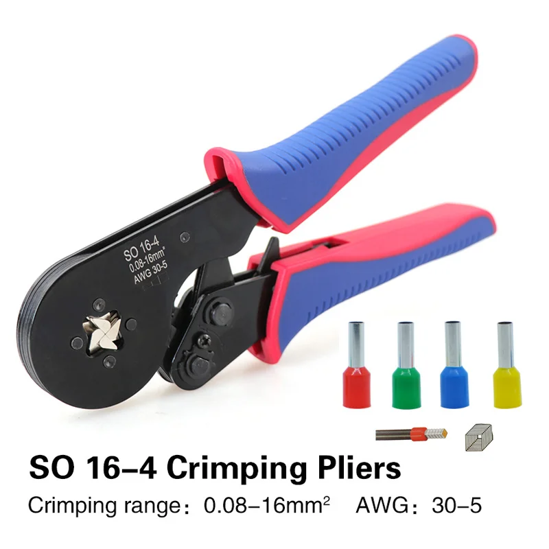 Alicates de crimpado, herramientas de crimpado de terminales de tubo de , 0,08-16mm cuadrados, minijuego de virolas eléctricas
Alicates de crimpado, herramientas de crimpado de terminales de tubo de , 0,08-16mm cuadrados, minijuego de virolas eléctricas
