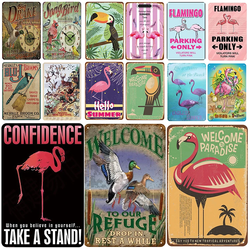 Pink Flamingo Blue Parrot Plaque Metal Vintage Welcome To The Summer Zoo Tin Sign Decor Metal Signs Vintage Metal Plate
Pink Flamingo Blue Parrot Plaque Metal Vintage Welcome To The Summer Zoo Tin Sign Decor Metal Signs Vintage Metal Plate