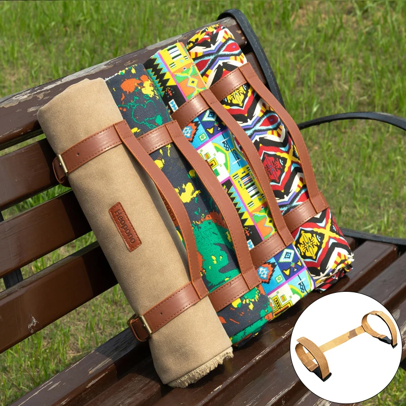 Outdoor Mat Leather Binding Belt Solid Color Adjustable Binding Belt Strong Durable Outdoor Accessories Picnic Blanket Strap
Outdoor Mat Leather Binding Belt Solid Color Adjustable Binding Belt Strong Durable Outdoor Accessories Picnic Blanket Strap