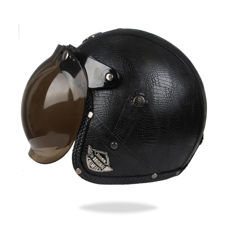Retro Helmet Motorcycle Leather Open Face Capacete Para Motocicleta Cascos Racing Motorcycle Vintage Helmets With Bubble Len
Retro Helmet Motorcycle Leather Open Face Capacete Para Motocicleta Cascos Racing Motorcycle Vintage Helmets With Bubble Len