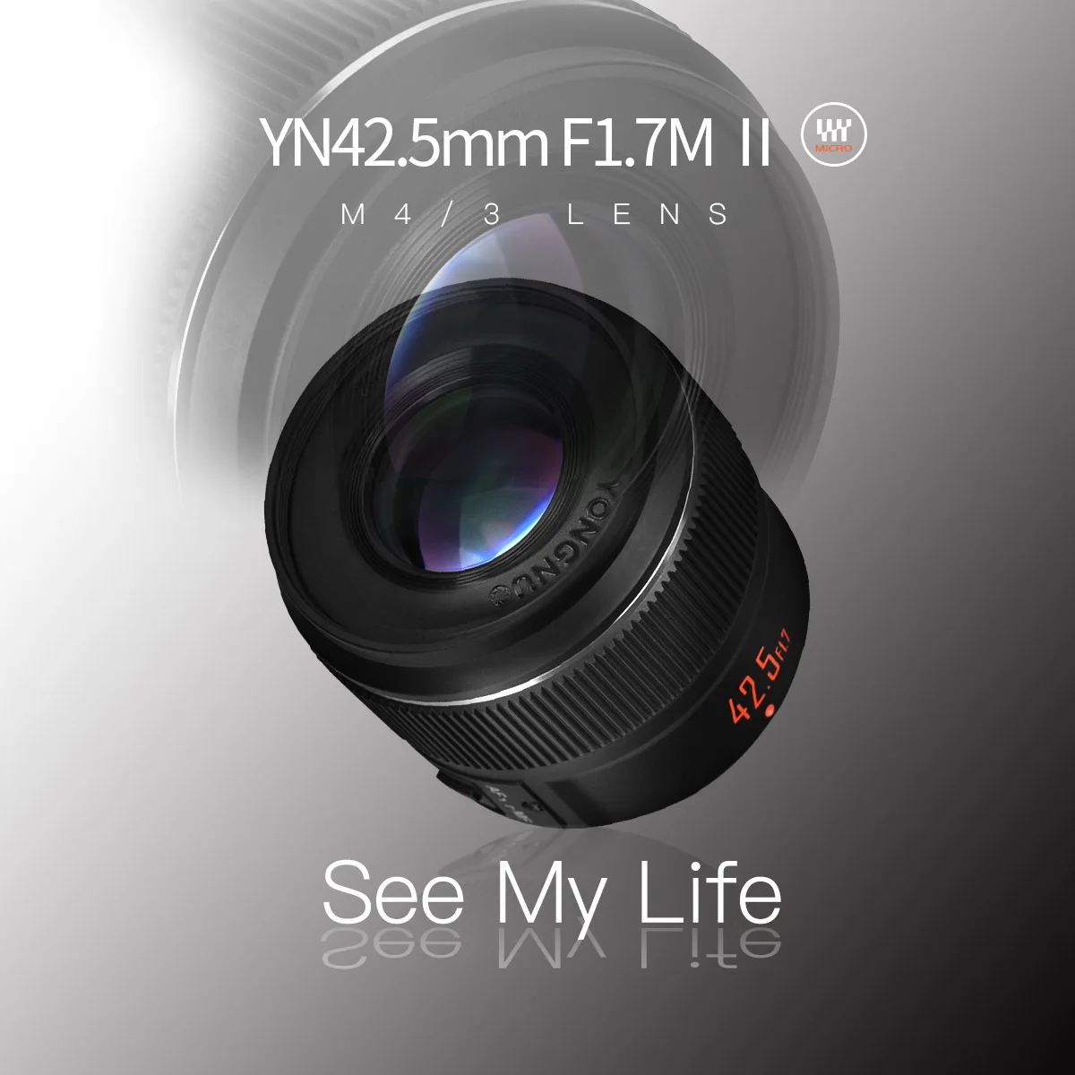 YONGNUO Camrea Lens YN42.5mm F1.7M II Fixed Focus AF for G100 GH5 G95 GF-10/9/8 Olympus E-M5/E-M10 Mark Ⅱ E-M10 Ⅳ
YONGNUO Camrea Lens YN42.5mm F1.7M II Fixed Focus AF for G100 GH5 G95 GF-10/9/8 Olympus E-M5/E-M10 Mark Ⅱ E-M10 Ⅳ