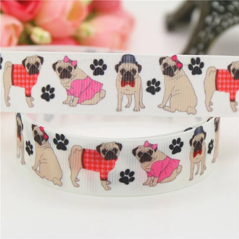 DHK 7/8'' 5yards dog lovely pug bulldog printed grosgrain Ribbon headwear hair bow diy party decoration OEM 22mm E1180
DHK 7/8'' 5yards dog lovely pug bulldog printed grosgrain Ribbon headwear hair bow diy party decoration OEM 22mm E1180