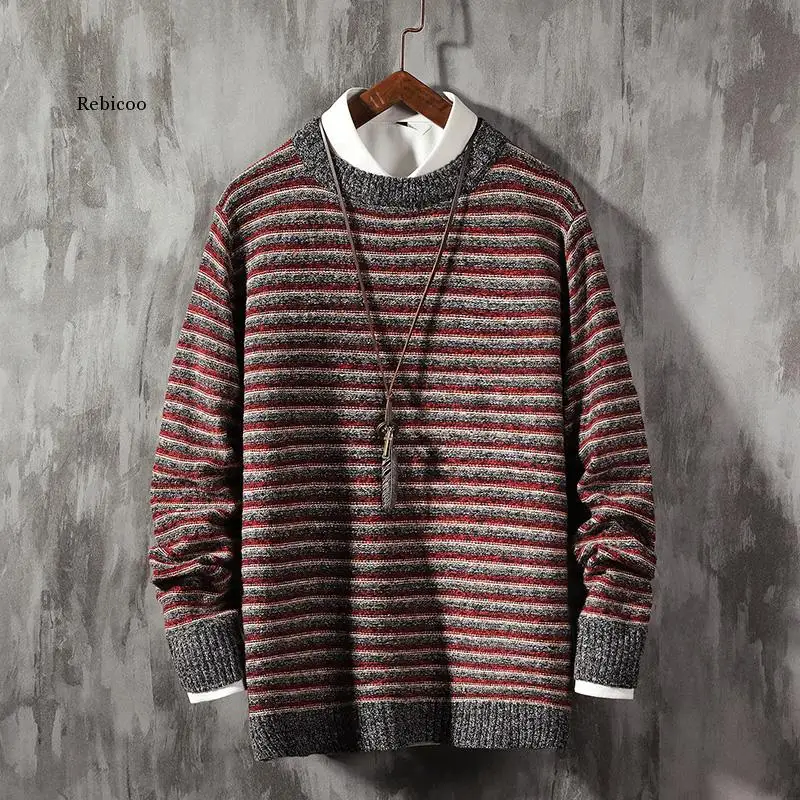 Streetwear Knitted Brand Pullovers Clothing Men 5Xl Warm Autumn Winter Slim Fit Sweater Male Casual Striped Pull Jumper Sweaters
Streetwear Knitted Brand Pullovers Clothing Men 5Xl Warm Autumn Winter Slim Fit Sweater Male Casual Striped Pull Jumper Sweaters