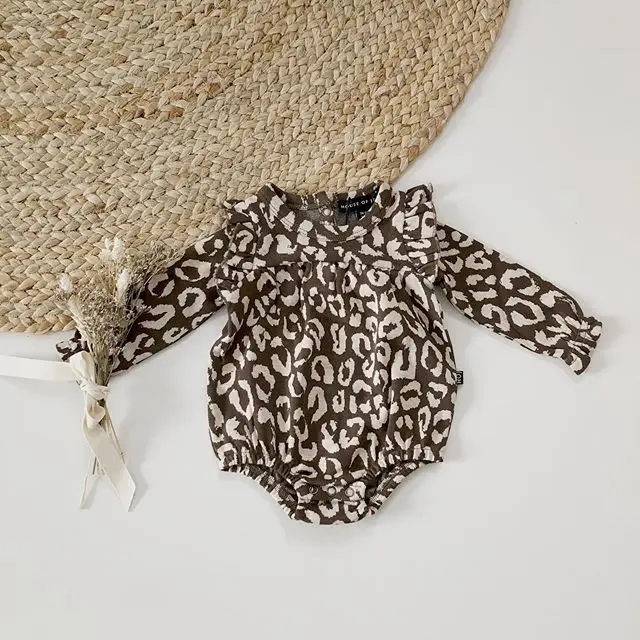 Baby Girl’s Casual Long Sleeve Jumpsuits Fashion Leopard Ruffles Stitching Triangle Romper
Baby Girl’s Casual Long Sleeve Jumpsuits Fashion Leopard Ruffles Stitching Triangle Romper