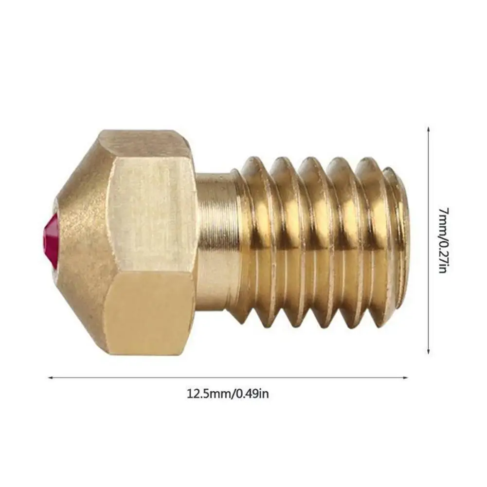 3D Printer Accessories E3D Ruby Brass Nozzle Ruby 1.75MM Compatible PETG ABS PEI PEEK 3D Printer Accessories
3D Printer Accessories E3D Ruby Brass Nozzle Ruby 1.75MM Compatible PETG ABS PEI PEEK 3D Printer Accessories