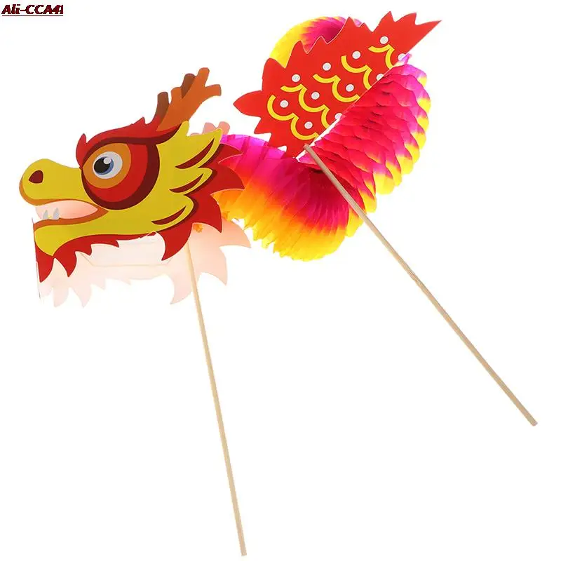 

Китайские драконы Художественная Бумага Волшебные тканые фольклорные Детские DIY рождественские игрушки
