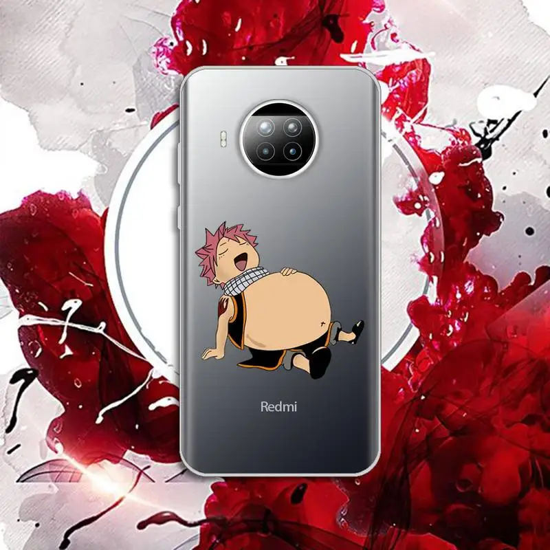 Japan anime FAIRY TAIL Phone Case Transparent for Xiaomi Redmi note 10 t 8 9 pro lite 11