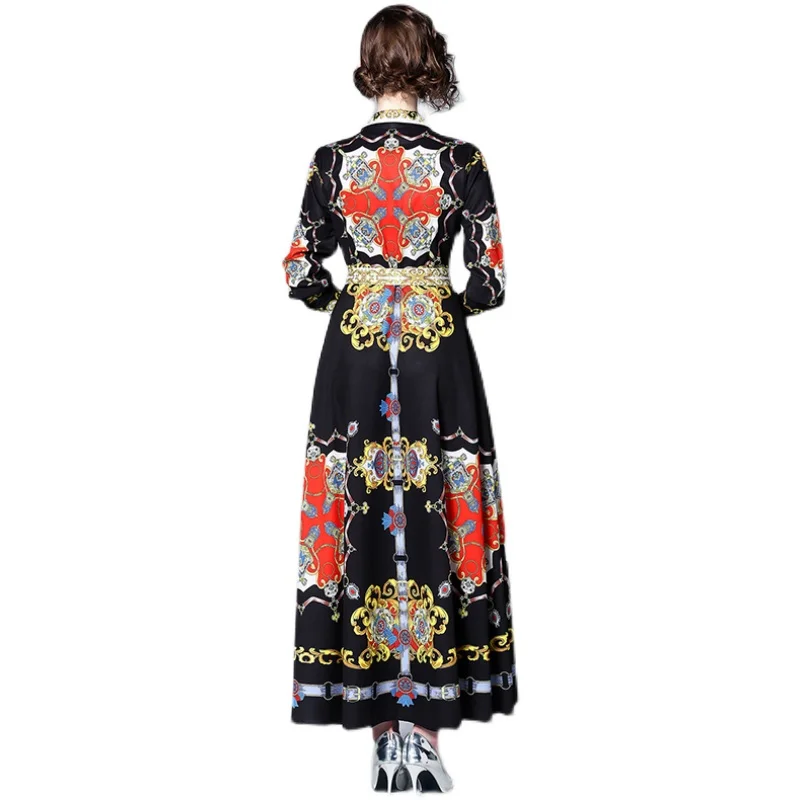 Women Summer Elegant Black Floral Print Dress Festa High Quality Long Maxi Party Robe Femme Vinatge Designer Dresses Vestidos
Women Summer Elegant Black Floral Print Dress Festa High Quality Long Maxi Party Robe Femme Vinatge Designer Dresses Vestidos