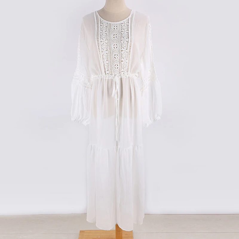 2020 Sexy Chiffon Beach Cover Up Women Bikini Swimwear Cover Up Long Beach Dress Crochet Hollow Out Tunic Bathing Suit Cover-Ups
2020 Sexy Chiffon Beach Cover Up Women Bikini Swimwear Cover Up Long Beach Dress Crochet Hollow Out Tunic Bathing Suit Cover-Ups