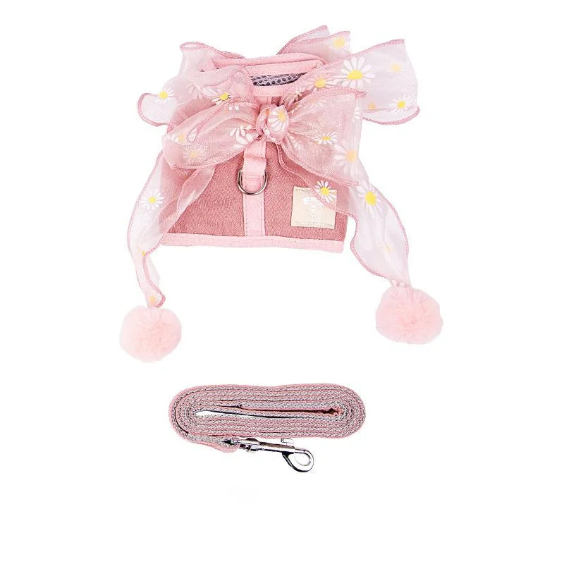 Dog Harness Vest Fashion Sweet Mesh Breathable Bow-knot Pet Harness For Small Dogs Cat Leash Chihuahua Dog Harness And Leash Set
Dog Harness Vest Fashion Sweet Mesh Breathable Bow-knot Pet Harness For Small Dogs Cat Leash Chihuahua Dog Harness And Leash Set
