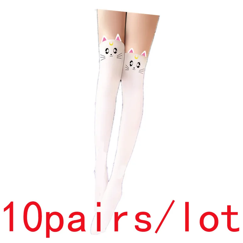 10pairs/lot Sailor Moon Stockings Black White Cat Pantyhose Leggings Loli Cosplay Dress Up Thin Socks
10pairs/lot Sailor Moon Stockings Black White Cat Pantyhose Leggings Loli Cosplay Dress Up Thin Socks