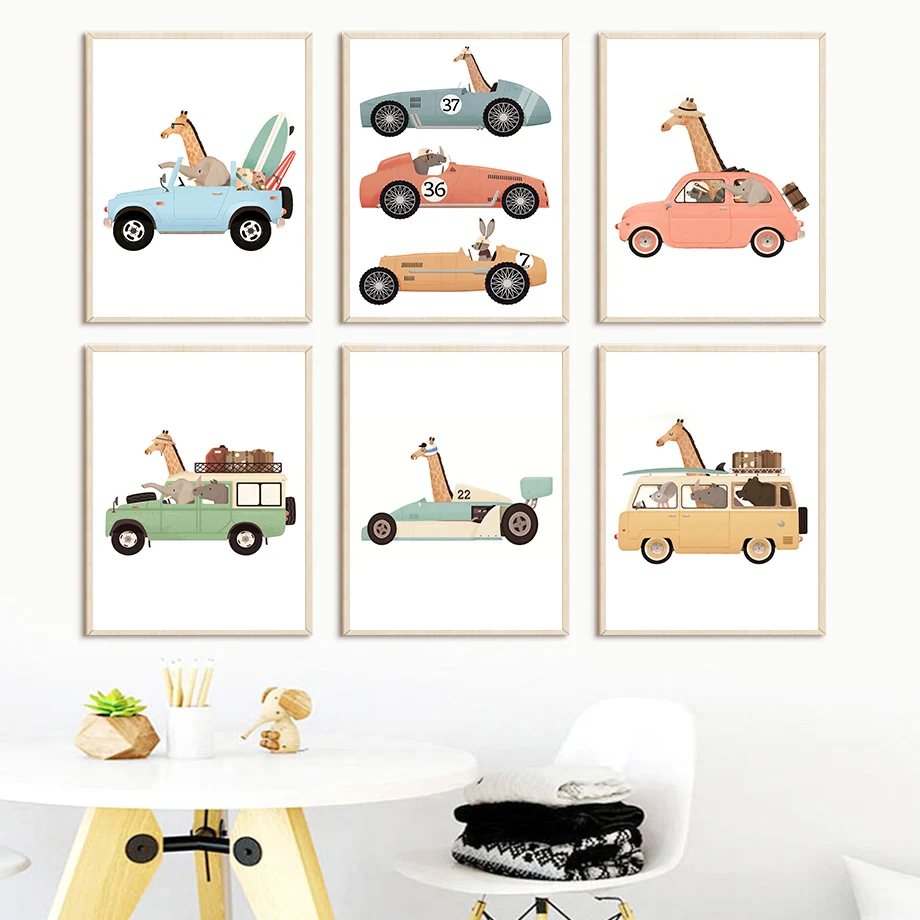 Giraffe Elephant Bear Animal Car Travel Nursery Wall Art Canvas Painting Nordic Posters And Prints Wall Pictures Kids Room Decor
Giraffe Elephant Bear Animal Car Travel Nursery Wall Art Canvas Painting Nordic Posters And Prints Wall Pictures Kids Room Decor