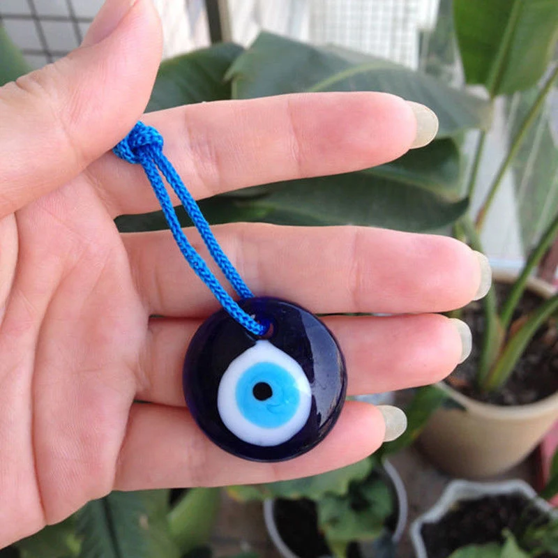 Lampwork Glass Turkish Evil Eye Charm Pendant Car Home Amulet Turkey Ornament S55 | Дом и сад
