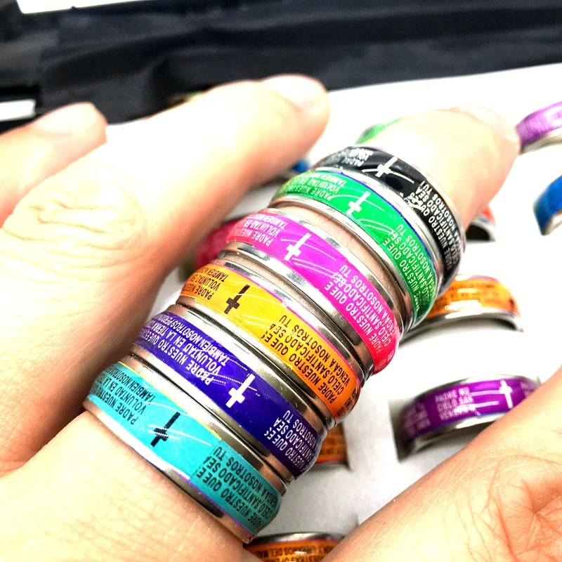 MixMax 36pcs Men Women God Lord's Prayer Stainless Steel Band Rings Wholesale Lot Religious Ornaments
MixMax 36pcs Men Women God Lord's Prayer Stainless Steel Band Rings Wholesale Lot Religious Ornaments