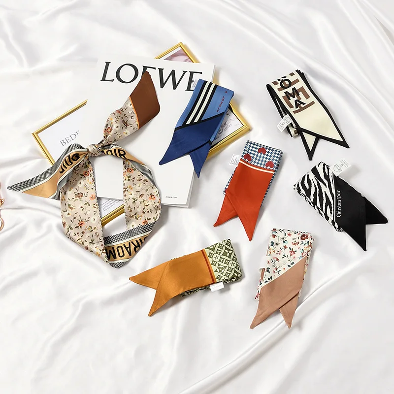 Ins New Skinny Scarf Leopard Snakeskin Letter Dots Pattern Women Silk Handle Bag Ribbons Female Headband Small Long Neck Scarves 
Ins New Skinny Scarf Leopard Snakeskin Letter Dots Pattern Women Silk Handle Bag Ribbons Female Headband Small Long Neck Scarves