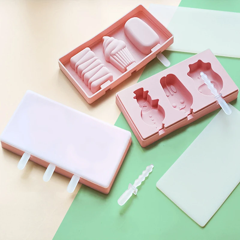 Cute Silicone Ice Cream Mold with Lid 13pcs Popsicle Sticks Animals Shape Jelly Mold Kid Handmade DIY Dessert Popsicle Ice Grids 
Cute Silicone Ice Cream Mold with Lid 13pcs Popsicle Sticks Animals Shape Jelly Mold Kid Handmade DIY Dessert Popsicle Ice Grids
