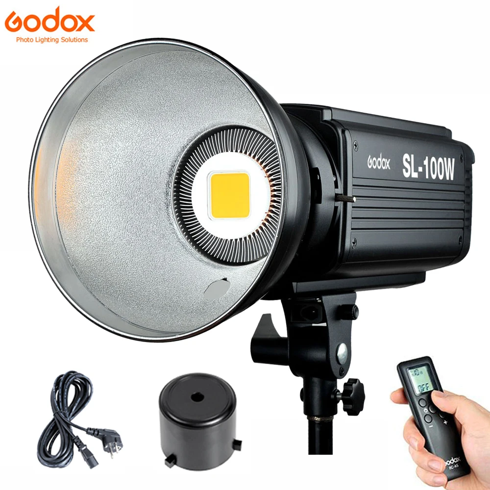 Godox SL-100W LED Video Light 100W White LED Bulbs Lamp Studio Continuous Bowens Mount Photography Lighting 220V 110V
Godox SL-100W LED Video Light 100W White LED Bulbs Lamp Studio Continuous Bowens Mount Photography Lighting 220V 110V