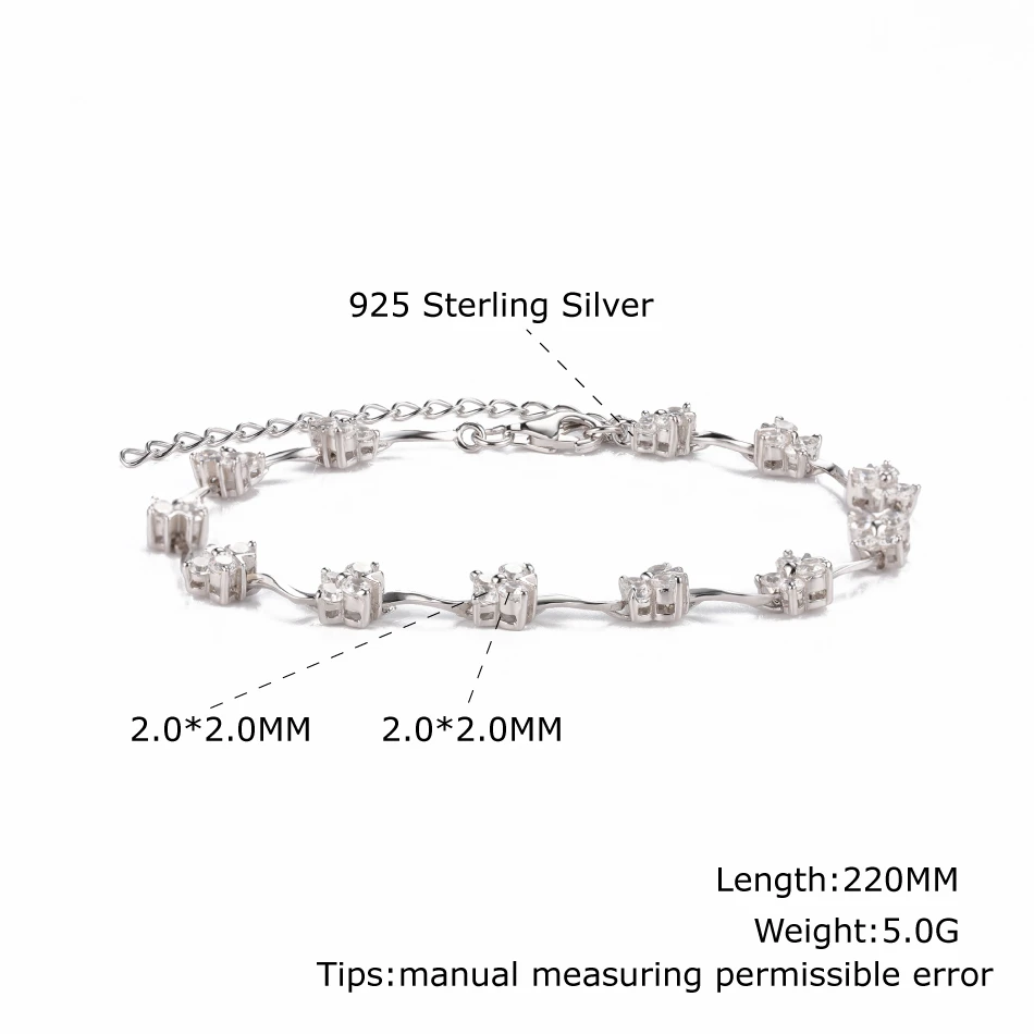 925 Sterling Silver Bracelet For Women Lovely Butterfly Clear Cubic Zirconia Anniversary Gifts Delicate Fine Jewelry
925 Sterling Silver Bracelet For Women Lovely Butterfly Clear Cubic Zirconia Anniversary Gifts Delicate Fine Jewelry