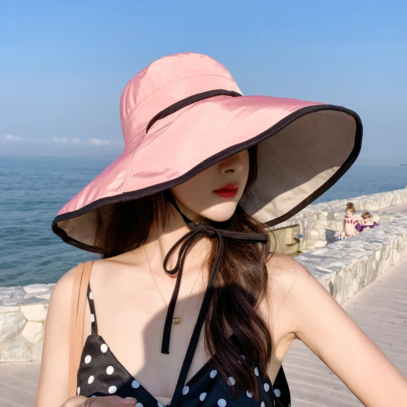 New Spring Summer Solid Color Bucket Hat UV Protection Sun Hat All-match Big Wide-brim Visor Women Sunscreen Fisherman's Hat
New Spring Summer Solid Color Bucket Hat UV Protection Sun Hat All-match Big Wide-brim Visor Women Sunscreen Fisherman's Hat