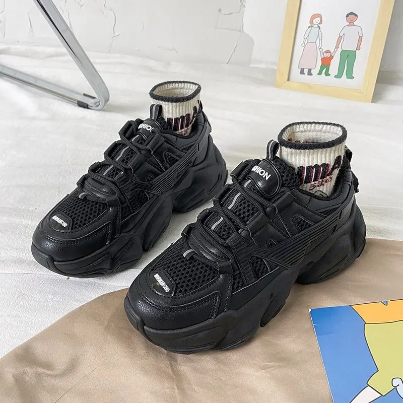 2021 Women Sneakers Platform Chunky Sport Shoes Comfortable Casual Lace Up Vulcanized Shoes Breathable Mesh Brand Running Shoes
2021 Women Sneakers Platform Chunky Sport Shoes Comfortable Casual Lace Up Vulcanized Shoes Breathable Mesh Brand Running Shoes