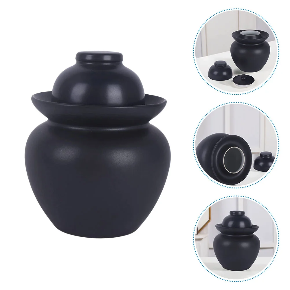 1 шт., герметичная керамическая банка для домашней кухни (черная)
1 шт., герметичная керамическая банка для домашней кухни (черная)