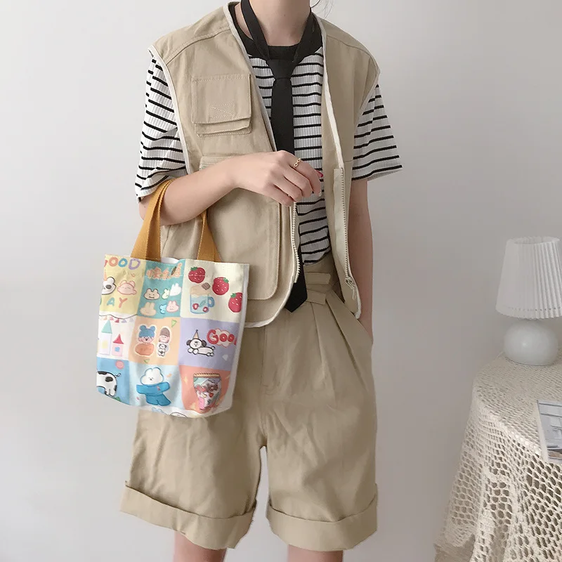 Totes Bags Women 2021 Canvas Shoulder Bag Reusable Shopping Bags Large Capacity Students Books Bag Cartoon Illustration Handbag
Totes Bags Women 2021 Canvas Shoulder Bag Reusable Shopping Bags Large Capacity Students Books Bag Cartoon Illustration Handbag